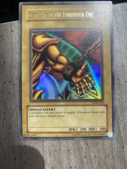 Left Arm of the Forbidden One LOB-123 The Legend of Blue Eyes White Dragon - Image 1