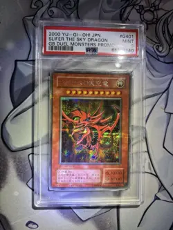 Yu-Gi-Oh PSA9 Slifer the Sky Dragon G4-01 GB Promo 2000 Japanese - Image 1