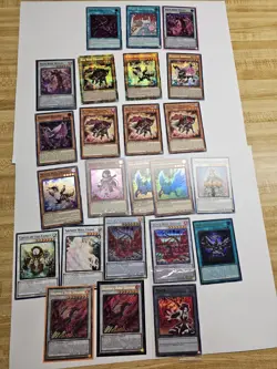 Yugioh Bramble Rose Dragon (Starlight Rare) Rose Dragon deck lot 21 cards lp - Image 1