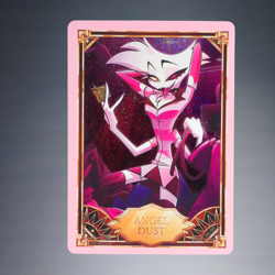 HAZBIN HOTEL TCG ANGEL DUST #05/50 HOLO FOIL RARE PINK 2ND SERIES TRADING CARD - Image 1