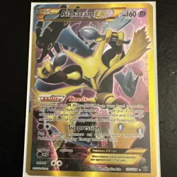 Alakazam EX Fates Collide 125/124 Full Art Holo Secret Rare Pokemon TCG Card - Image 1