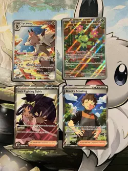 Pokemon TCG Journey Together Lot Of 18 Cards That Come In A Mini Album. - Image 1