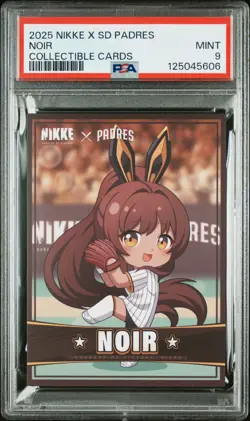 2025 GODDESS OF VICTORY: NIKKE X SAN DIEGO PADRES COLLECTIBLE CARDS NOIR PSA 9 - Image 1