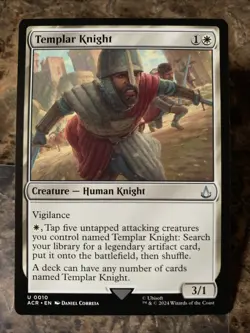 MTG TCG Assassins Creed Templar Knight 0010 Regular Uncommon - Image 1