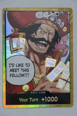 One Piece Gol.D.Roger GOLD DON!! Card (OP-13) English Pack Fresh - Image 1