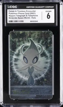 2001 POKEMON PHONE CARD CELEBI A TIMELESS ENCOUNTER CGC 6 - Image 1