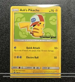 Ash's Pikachu SM112 Black Star Promo Pokemon Card 2017 “I Choose You” - Image 1