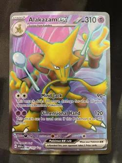 Alakazam ex 188/165 Ultra Rare Scarlet & Violet 151 Holo Pokemon Card Psychic - Image 1