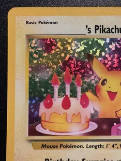 _____'s Birthday Pikachu Promo 24 Celebrations Pokemon Card Holo Rare Near Mint - Image 3
