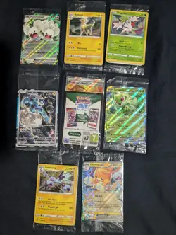Pokemon TCG Sealed Promo Mixed Card Lot of 8 Professor Juniper, Sprigatito, More - Image 1