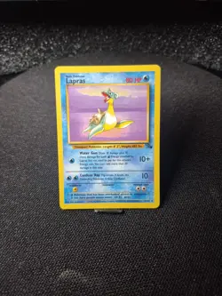 Pokemon TCG Fossil Lapras Card 25/62 Non-Holo, Unlimited Rare, Vintage - Image 1