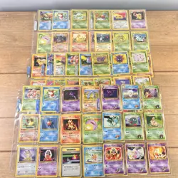 Pokemon Card Lot 126 W/Sheets Variety Of Rare Cards 1995-1999 - Image 1