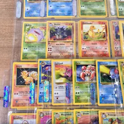 Pokemon Card Lot 126 W/Sheets Variety Of Rare Cards 1995-1999 - Image 5