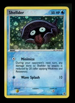 Shellder 79/112 EX FireRed LeafGreen FRLG 2004 Reverse Holo Pokemon Card TCG - Image 1