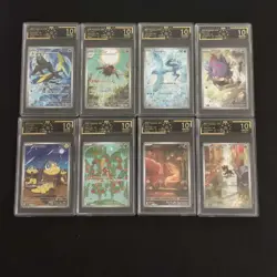 8 Lot OCD 10 Pokemon TCG Japanese Card articuno AR ART RARE Graded SQ - Image 1