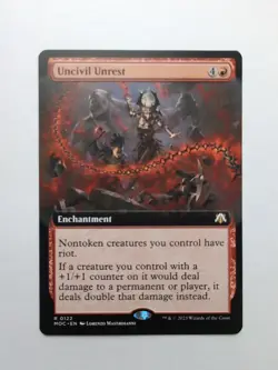 MTG Uncivil Unrest (MOC) Commander March of the Machine ExtendedRegular Rare 122 - Image 1