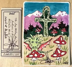 MTG ARTIST PROOF Japanese Ankh Of Mishra AP Sketch Art Amy WEBER Magic - Image 1