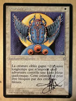 MTG ARTIST PROOF French Blue Scarab AP Art Sketch Amy WEBER Magic - Image 2