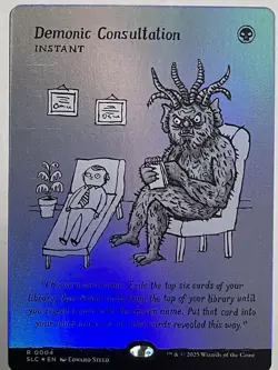 Demonic Consultation Foil, An Encyclopedia of Magic Secret Lair, NM - Image 1