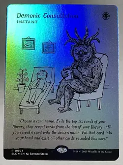 Demonic Consultation Foil, An Encyclopedia of Magic Secret Lair, NM - Image 2