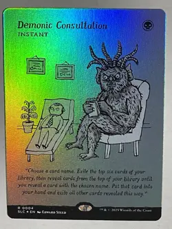 Demonic Consultation Foil, An Encyclopedia of Magic Secret Lair, NM - Image 3