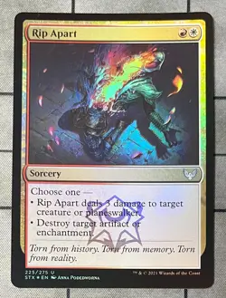 *foil* RIP APART 225 Strixhaven School of Mages MTG Magic the Gathering - Image 1