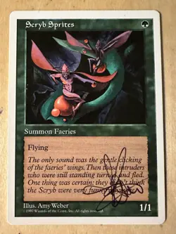 MTG ARTIST PROOF WB Scryb Sprites Time Walk AP Sketch Art Amy WEBER Magic - Image 2