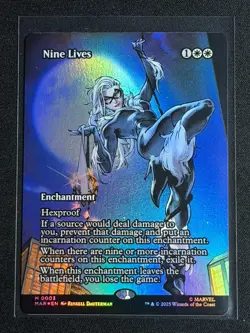 Magic the Gathering MTG Spider-Man Nine Lives Black Cat Foil #0003 Mythic SP - Image 1