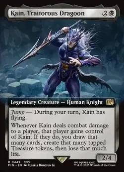 Kain, Traitorous Dragoon (#449) - Extended Art FIN NM MTG - Image 1