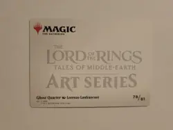 Gold Stamp Art Series GHOST QUARTER mtg NM-M Lord of The Rings - Image 2