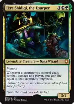 MTG Ikra Shidiqi, the Usurper - Foil, Commander Anthology Vol. II, Lightly Playe - Image 1