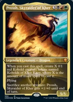 Prossh, Skyraider of Kher (Foil Etched) -Foil Near Mint MTG Commander Legends - Image 1