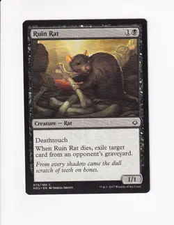 2017 VINTAGE MAGIC THE GATHERING MTG RUIN RAT (#2) (PdC) - Image 1