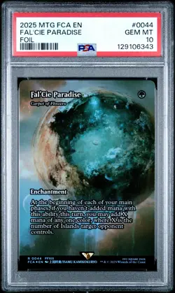 2025 MTG FINAL FANTASY: THROUGH THE AGES FOIL #0044 FAL'CIE PARADISE PSA 10 - Image 1