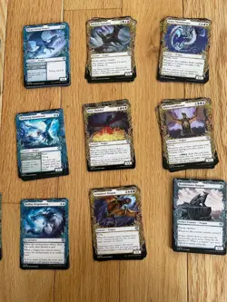 FOIL Complete Set of 18 Showcase Common and Uncommons MtG Tarkir Dragonstorm NM - Image 2
