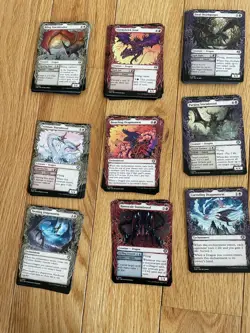 FOIL Complete Set of 18 Showcase Common and Uncommons MtG Tarkir Dragonstorm NM - Image 4