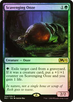 MTG Scavenging Ooze FOIL NM Core Set 2021 M21 Magic Gathering card - Image 1