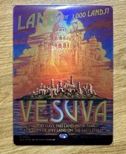 Magic the Gathering Secret Lair Encyclopedia Of Magic FOIL Vesuva - Image 1