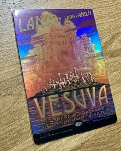 Magic the Gathering Secret Lair Encyclopedia Of Magic FOIL Vesuva - Image 2