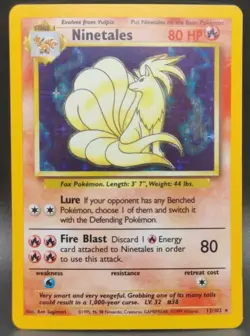 Ninetales 012/102 Base Set Holo Pokemon TCG (LP) - Image 1