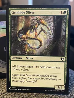 Gemhide Sliver NM/M The List Secret Lair Deck MTG Magic Card - Image 1