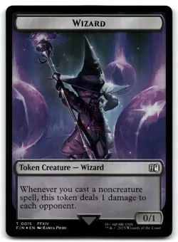 Foil Hero (0005) // Wizard (0015) Double-Sided Token #5 // 15 FINAL FANTASY - Image 2