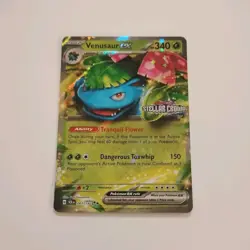 Pokemon TCG Stellar Crown Venusaur EX Double Rare Stamped Promo 001/142 - Image 1