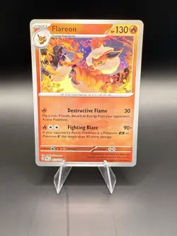 Pokemon TCG Flareon Poke Ball Pattern 013/131 Prismatic EvolutionsPokemon TCG - Image 1