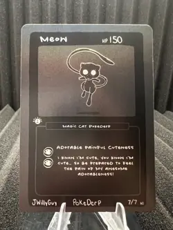 Meow (Mew) 7/7 - 1st Edition Pokederp First Print Fan Art - Pokemon - Image 1