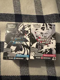 Pokemon Black Bolt and White Flare Booster Bundle Set of 2 Sealed New - Image 1