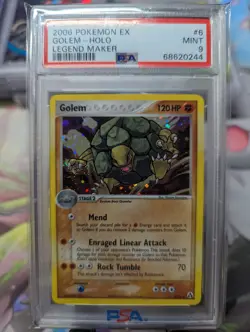 Pokemon PSA 9 MINT Golem 6/92 EX Legend Maker Holo Rare 2006 - Image 1