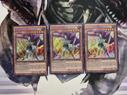 Yu-Gi-Oh Celtic Guard of Noble Arms Secret Rare MVP1 1st Edition Playset X3 - Image 1