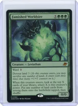 x1 Famished Worldsire - Foil M MTG Edge of Eternities M/NM, English - Image 1