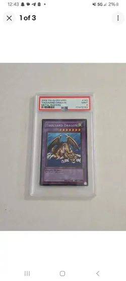 2002 YU-GI-OH! MRD-METAL RAIDERS #143 THOUSAND DRAGON PSA 9 - Image 2